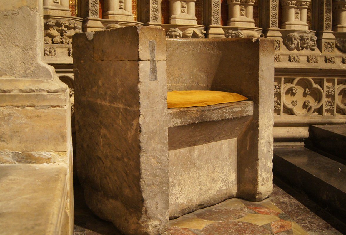 The eighth-century Sanctuary Chair.